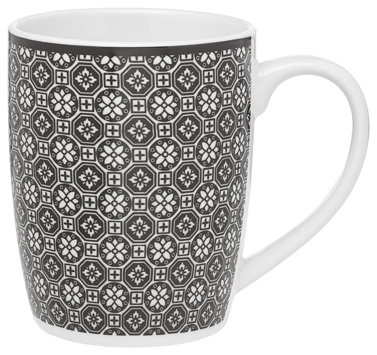 Kávésbögre Shiva - fekete/fehér, Lifestyle, kerámia (8,5/10,5cm) - Modern Living