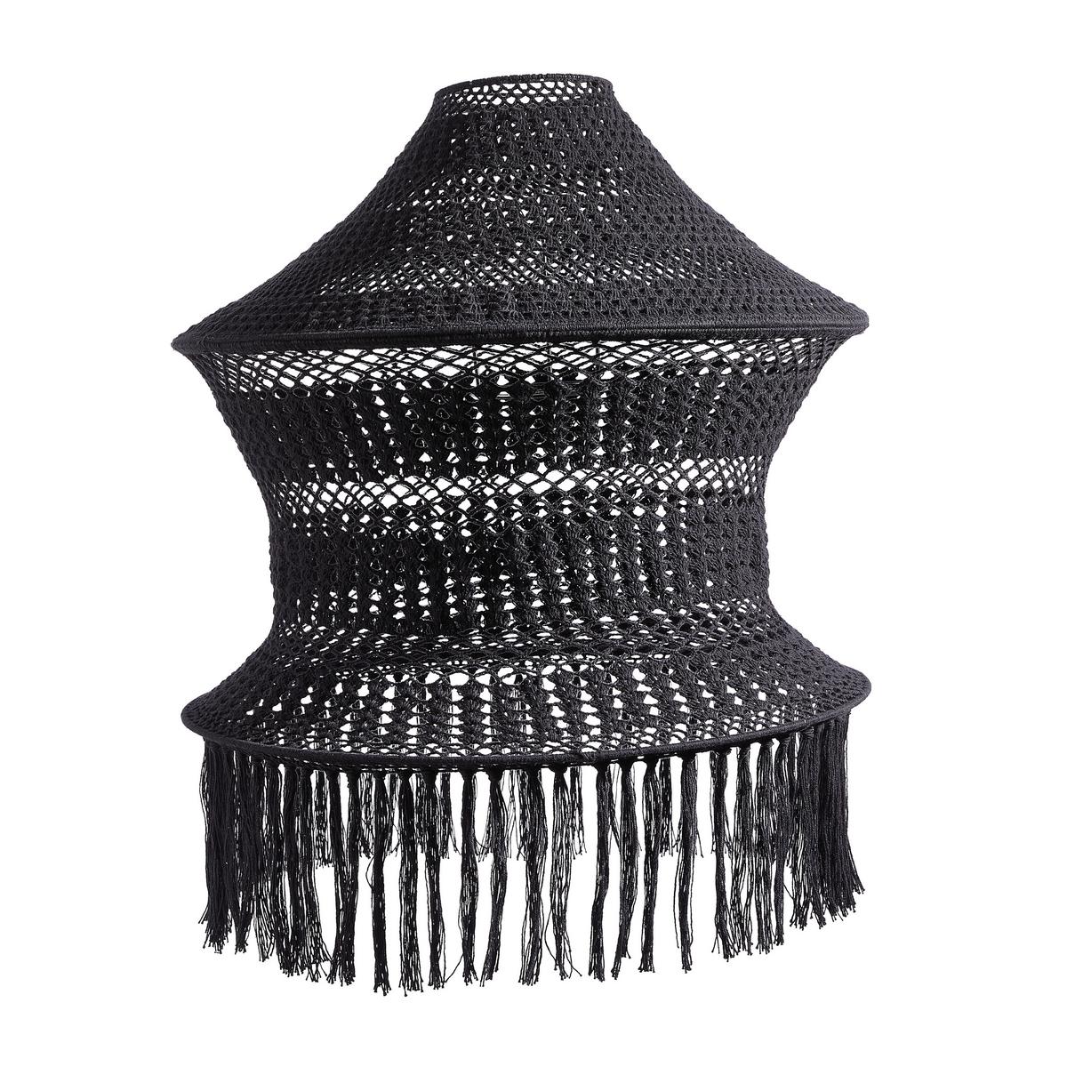 ABAŻUR 2945412 - czarny, Trend, tkanina (60/82cm) - Light & Living