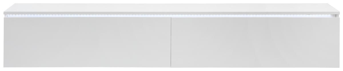 KOMODA NISKA HANGMEN - biały wysoki połysk, Trend, materiał drewnopochodny (180/30/33cm) - Xora