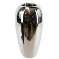 WAZON KERAMIKVASE / AMBIA - kolor srebrny, Basics, ceramika (15/28cm)
