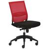Drehstuhl My Optimax ca. 65x94-106 cm Rot/Schwarz - Rot/Schwarz, MODERN, Holz/Kunststoff (65/94-106/60cm) - MID.YOU