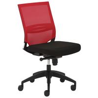 Drehstuhl My Optimax ca. 65x94-106 cm Rot/Schwarz - Rot/Schwarz, MODERN, Holz/Kunststoff (65/94-106/60cm) - MID.YOU