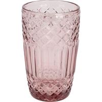 Pahar de băut Carol cca. 380 ml - roz deschis, Basics, sticlă (7,8/13cm)