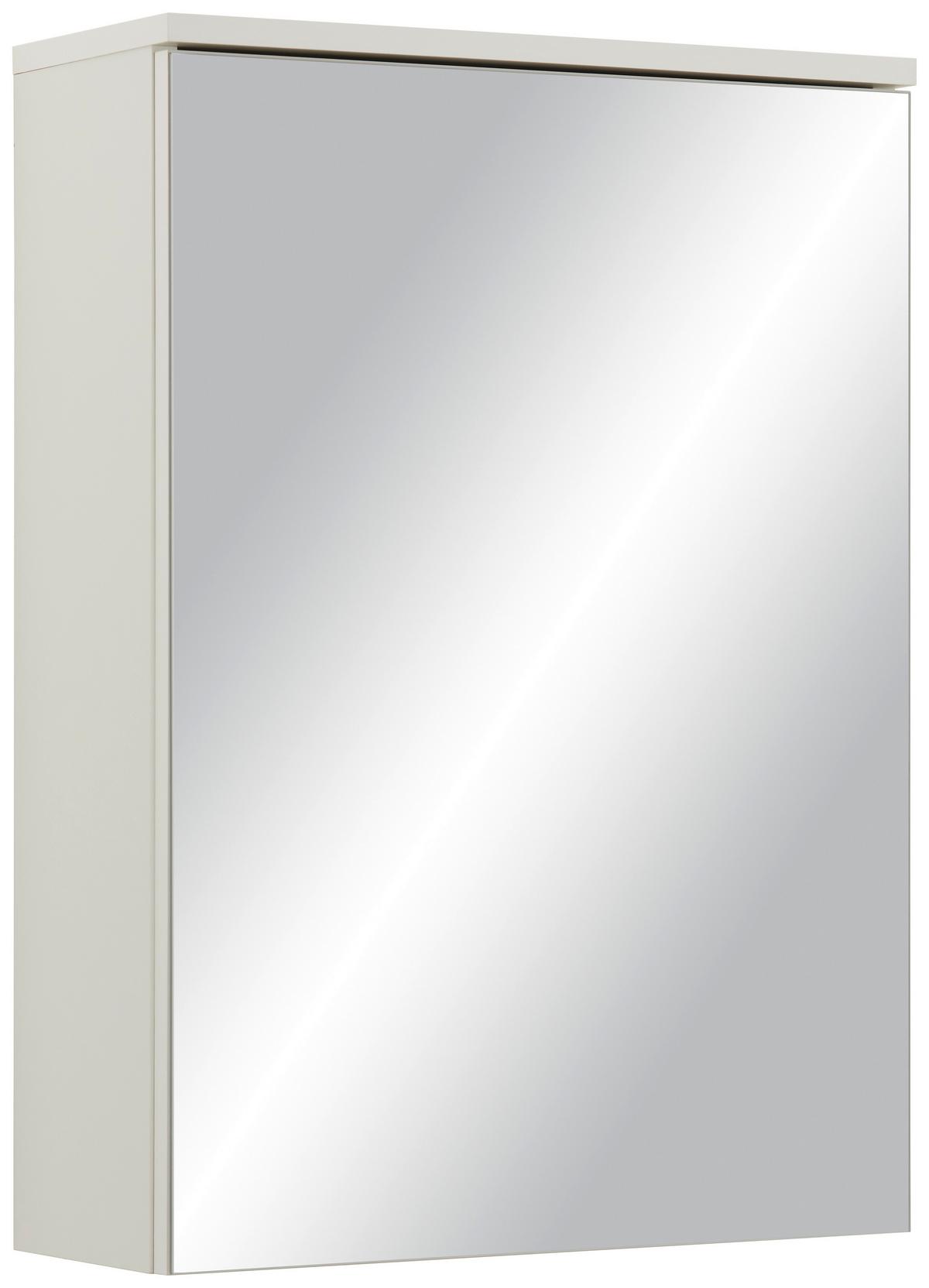 Spiegelschrank in Weiss - Weiss, Modern, Glas/Holzwerkstoff (50/70/20cm) - Mömax