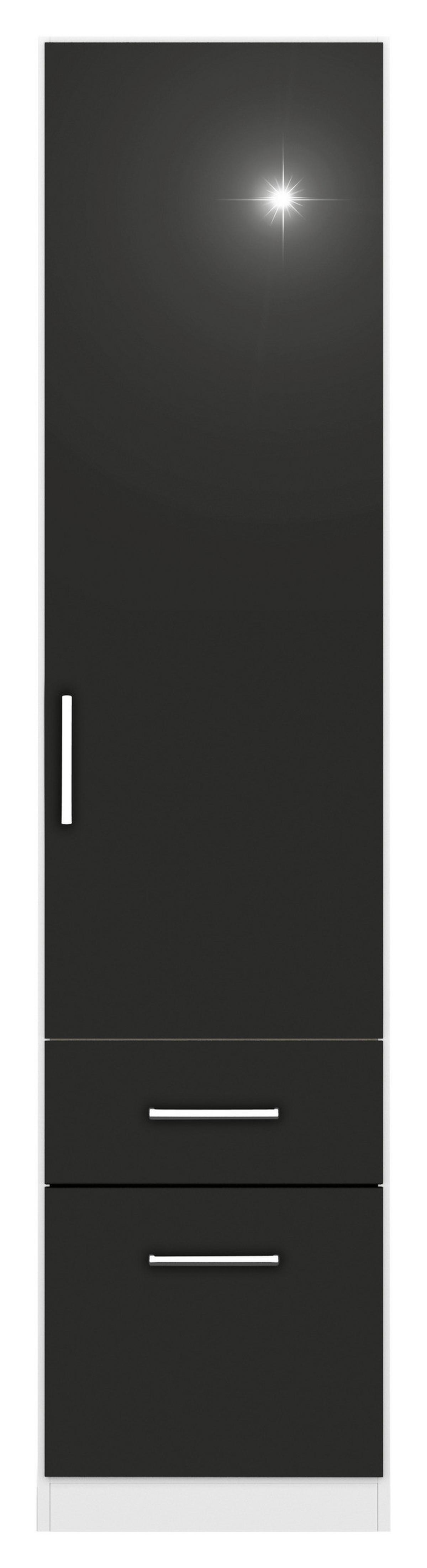 Ormar S Klasičnim Vratima Berlin - bijela/siva, Moderno, drvni materijal/plastika (47/210/54cm) - Modern Living