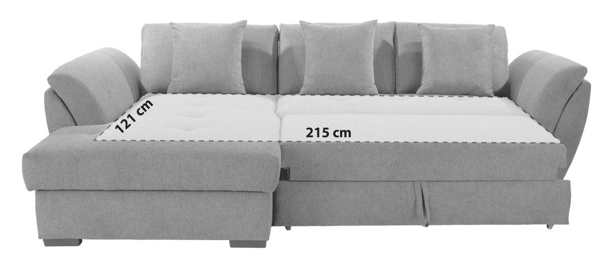 Kutna Garnitura Berisso - crna/antracit, Konvencionalno, tekstil/plastika (187/278cm) - Ondega