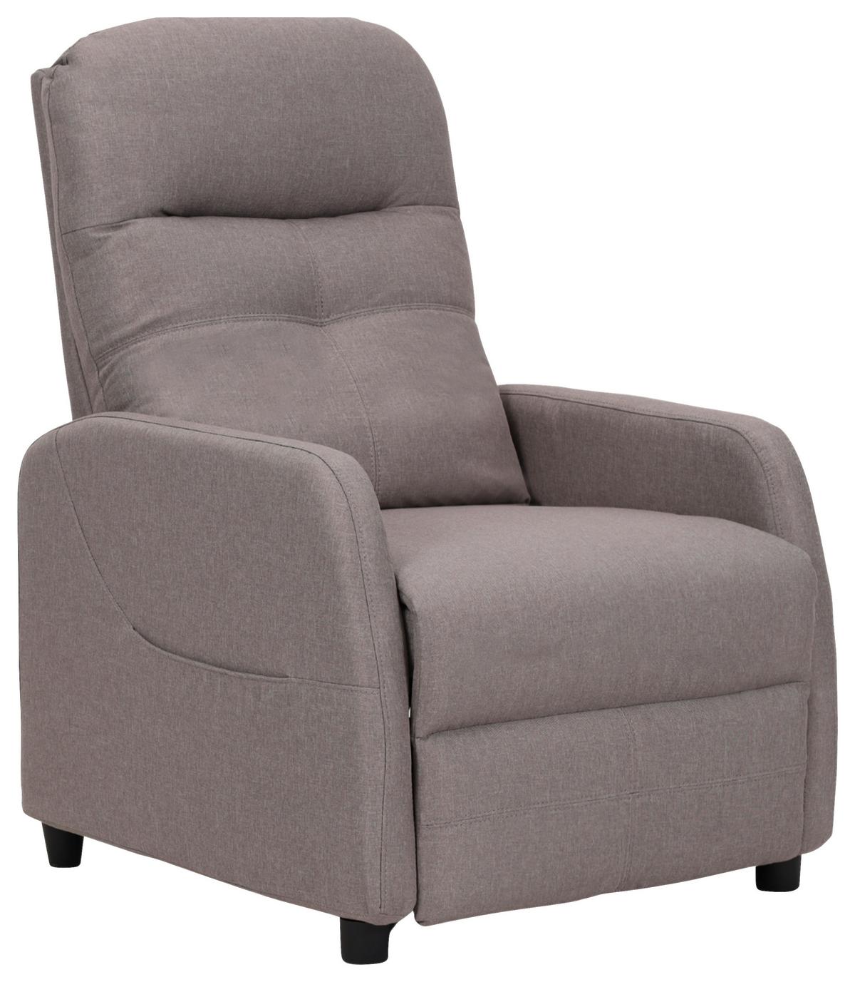 FOTEL TELEWIZYJNY CONG - czarny/taupe, Konventionell, metal/tkanina (74/104/91cm) - MID.YOU