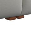 SOFFA TALIA - brun/grå, Modern, trä/textil (237/60,5/98cm) - Bessagi Home