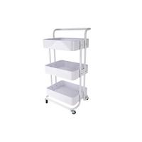 Servierwagen Danao in Weiß - Weiß, Basics, Metall (43/32/86cm) - Echtwerk