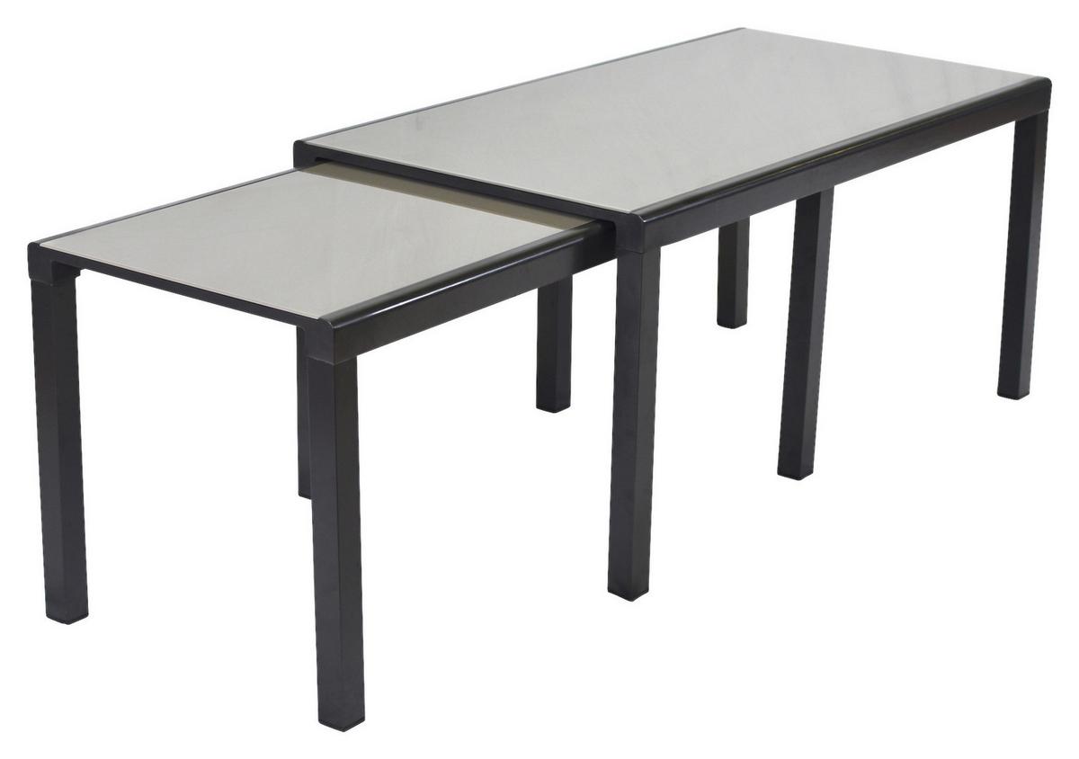 Vrtni Set Florenz, 9-Delni, Raztegljiva Miza - siva/barve grafita, Moderno, kovina/tekstil - Gardenson