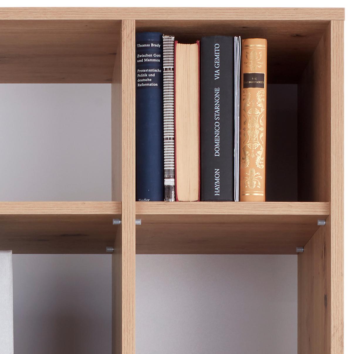 Regal Box - bijela/boje hrasta, Moderno, drvni materijal/plastika (75/205/40cm) - Modern Living