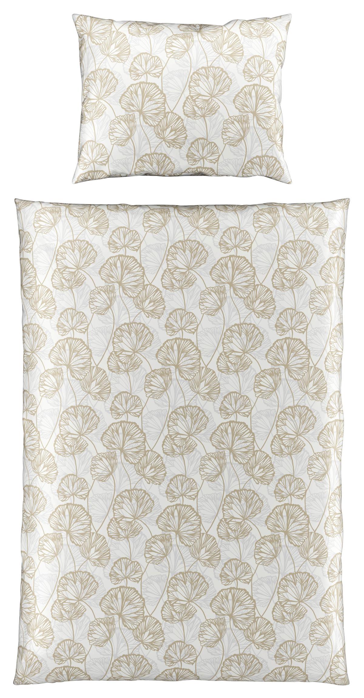 Lenjerie de pat Ethens, cca. 140x200/50x70 cm - bej, textil (140/200cm) - Modern Living