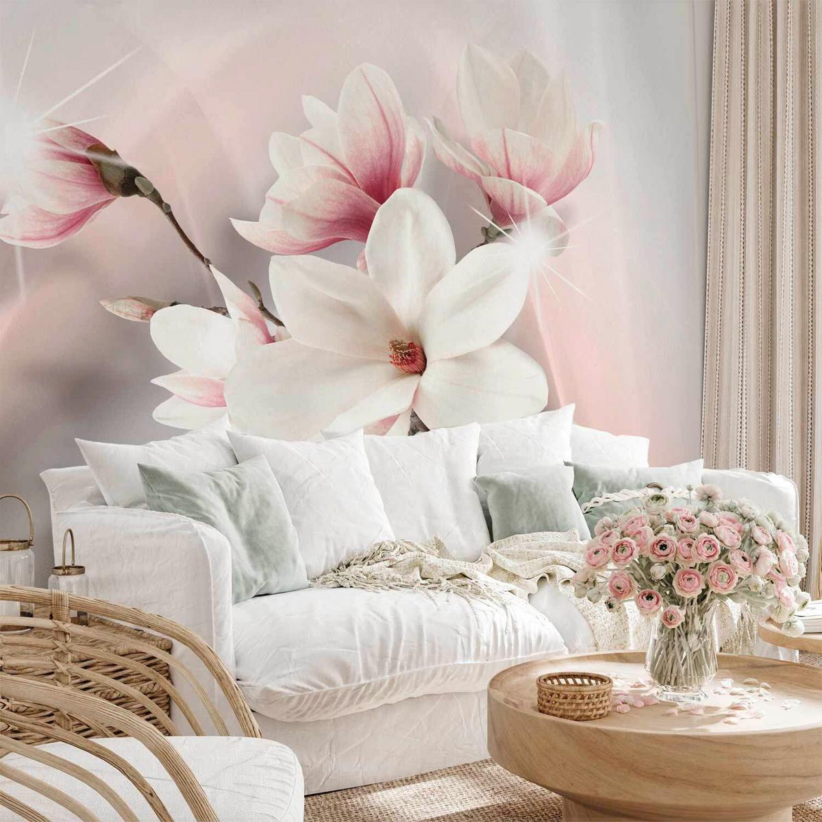 Fotótapéta Hde-New011367 - pink/fehér, Lifestyle, textil - artgeist