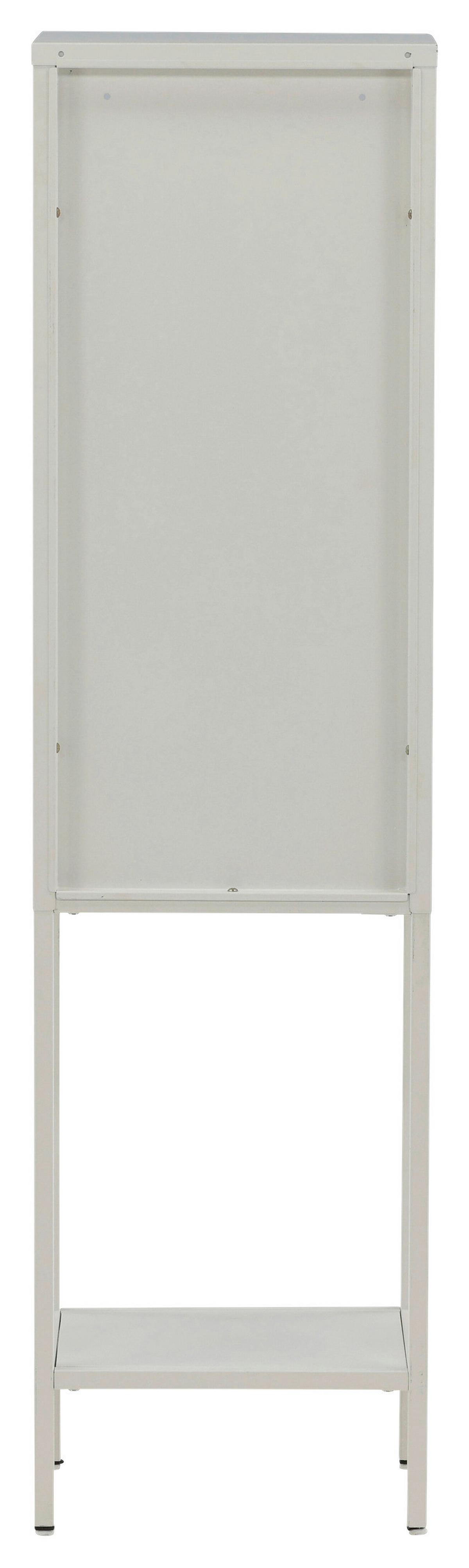VITRINE MISHA - Weiß, Design, Metall (40,5/150/35cm) - Livetastic