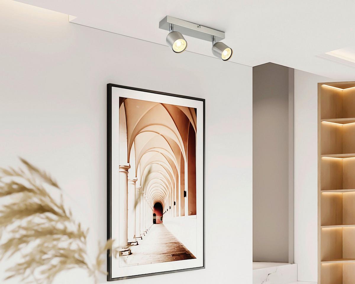 Reflektor Ernestine - barve kroma/barve niklja, Romantika, kovina/umetna masa (26/7,5/14cm) - Mömax