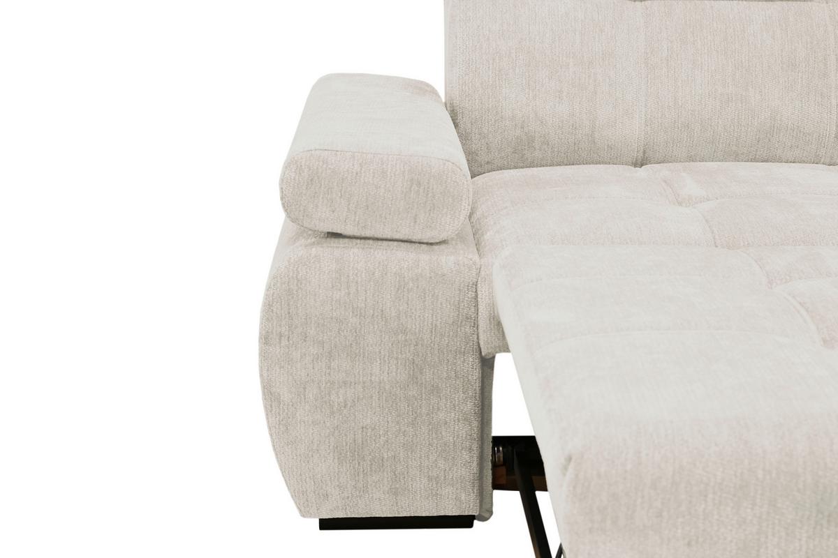 Kutna Garnitura Vegas - bež/crna, Design, drvo/tekstil (294/173cm) - Modern Living