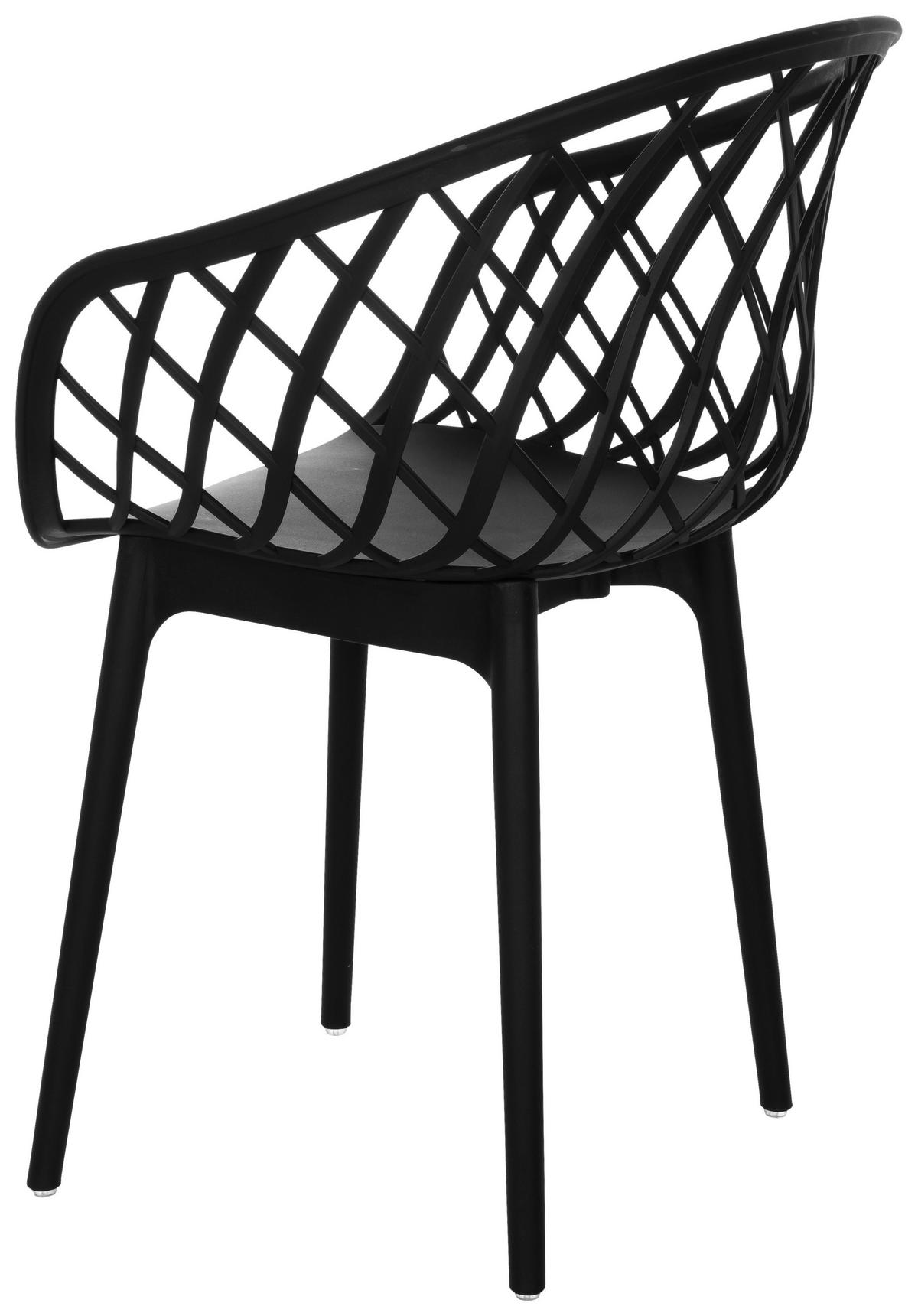Konferenčni Stol Begio B, Črna - črna, Basics, umetna masa (57/76/53cm) - MID.YOU