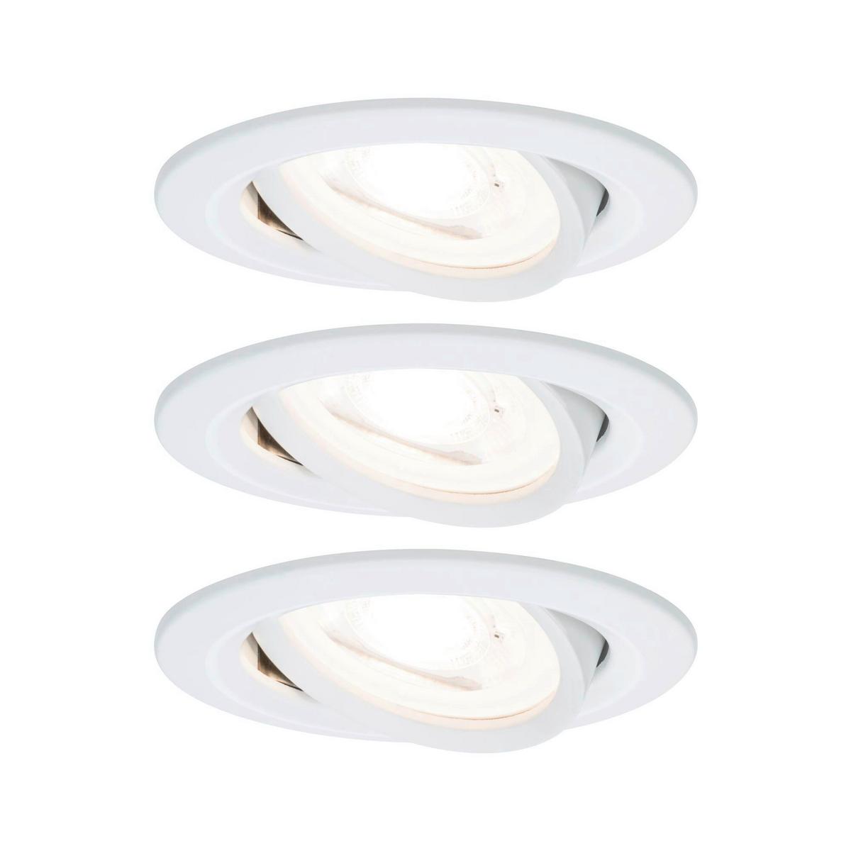 Deckenleuchte Nova in Weiß max. 6,5, 3-teilig - Basics (8,4cm) - Paulmann