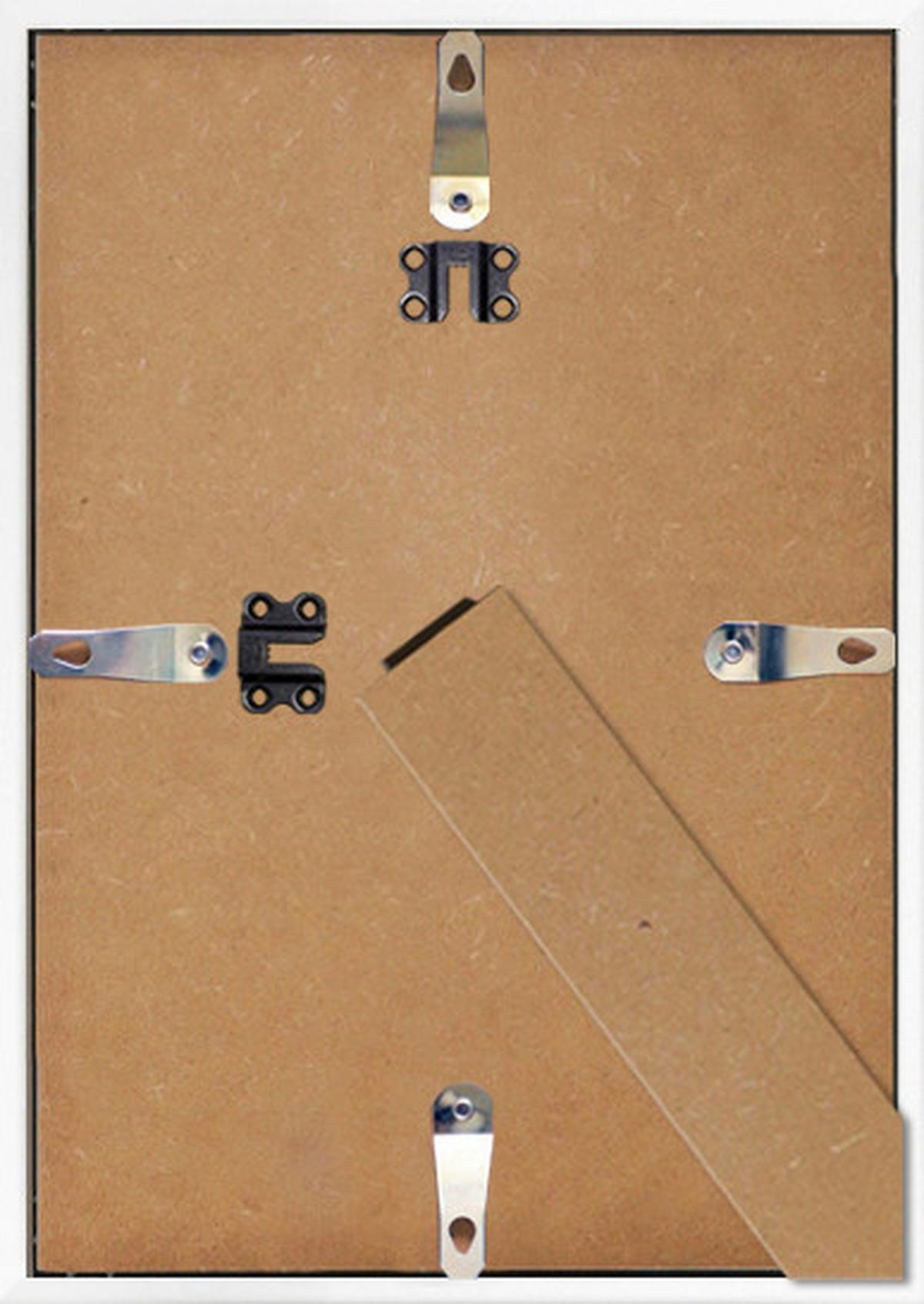 RAMKA NA ZDJĘCIA R-A0104010P - biały wysoki połysk, Basics, materiał drewnopochodny/tworzywo sztuczne (21/30/1,8cm)