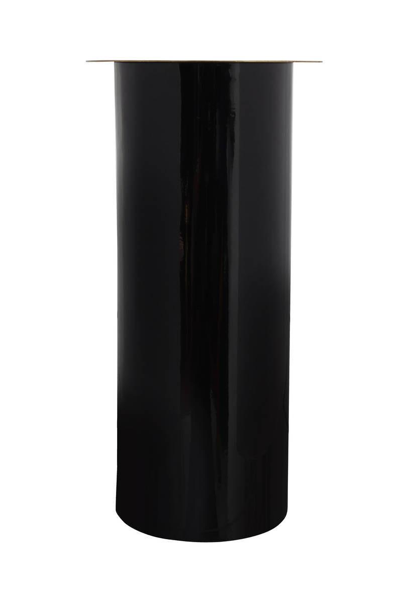 KERZENSTÄNDER BODENKERZENSTÄND. ART DECO 165 - Goldfarben/Schwarz, Trend, Metall (20/40/20cm) - Kayoom