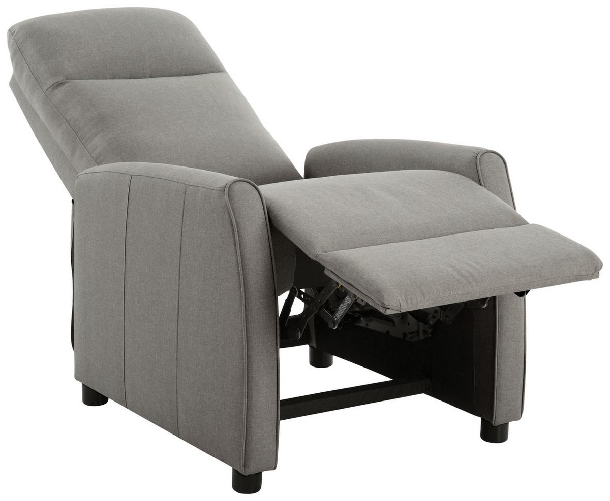 Relaks Fotelja Capri - siva/crna, Moderno, drvo/metal (70/105.5/84cm) - Mömax