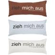 Zierkissen Zieh Mich Aus, ca. 30x70cm - Rot/Schwarz, Textil (30/70cm) - MÖMAX modern living