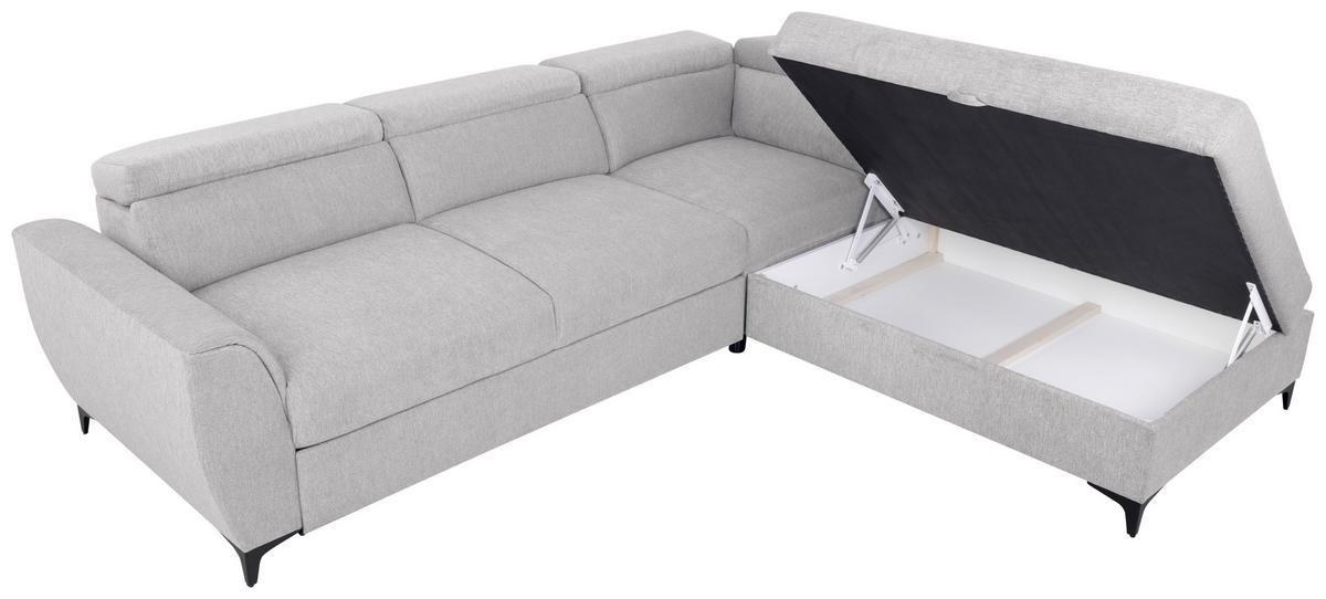 COLțAR LAPIS - gri deschis, Konventionell, textil (255/217cm) - Modern Living