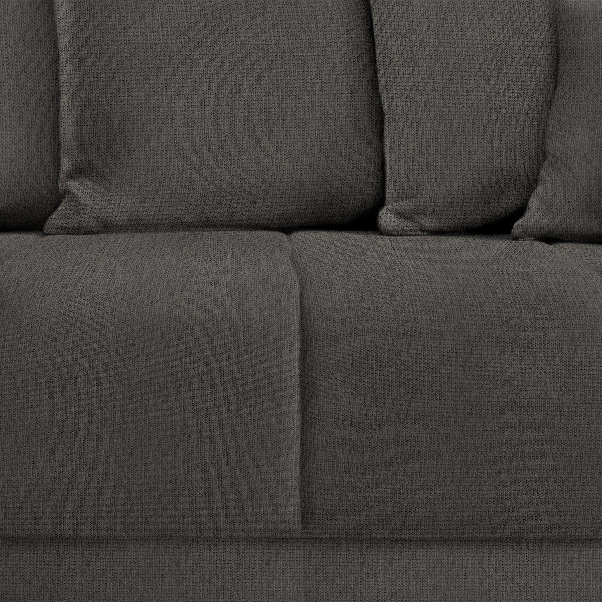 Ecksofa Alatri Anthrazit - Anthrazit/Schwarz, MODERN, Kunststoff/Textil (289/90/176cm) - Based