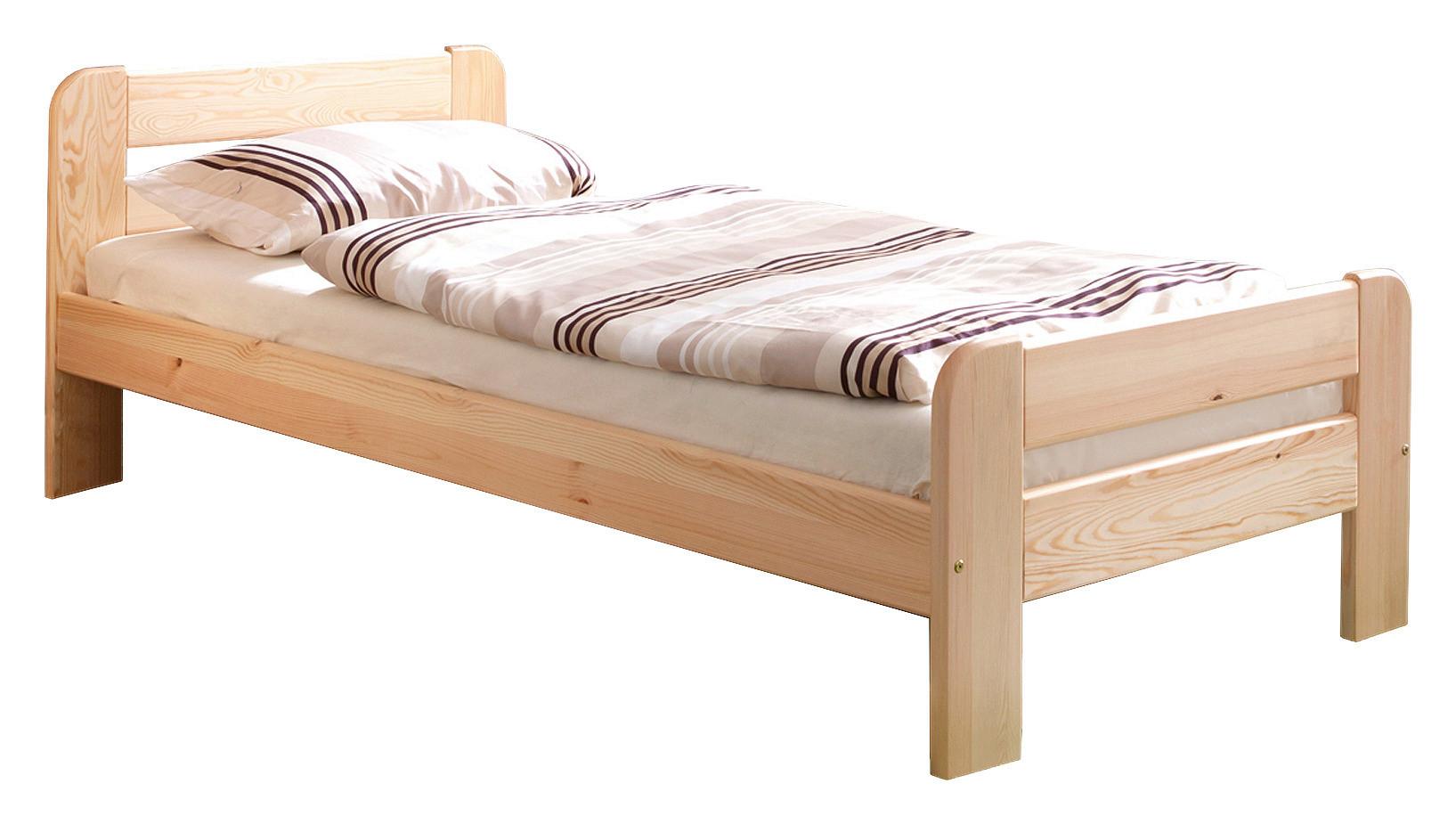 Bett "Bert", aus Kiefer, kieferfarbe - Kieferfarben, Natur, Holz (90/200cm) - MID.YOU