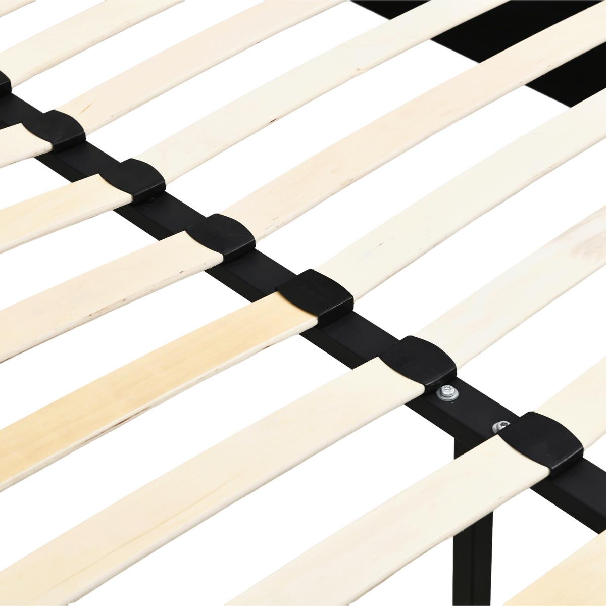 Oblazinjena Postelja Embrace, Svetlo Siva, 160x200 - črna/barve hrasta, Moderno, kovina/umetna masa (160/200cm) - Bessagi Home