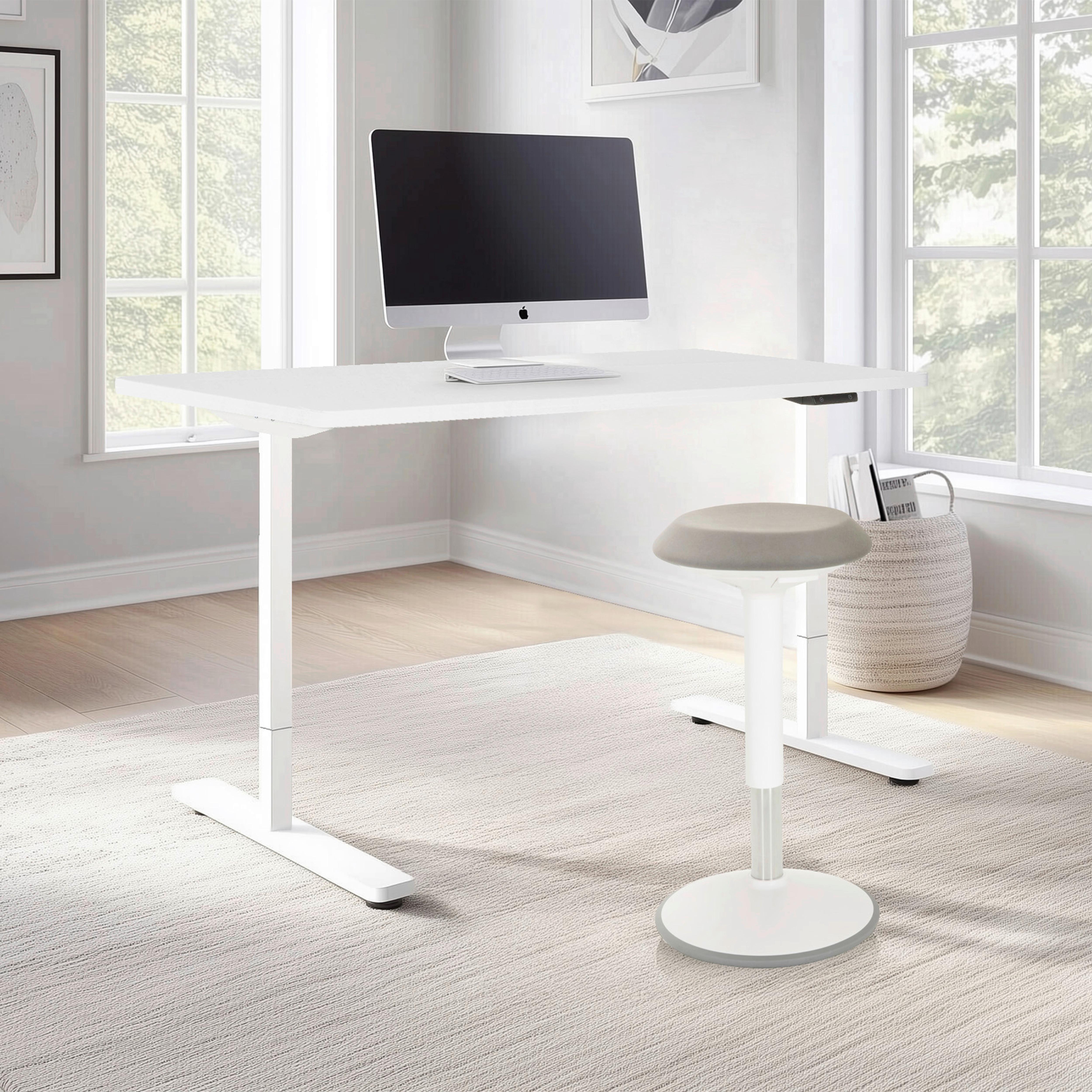 Dvižna Miza Stand Basic, Bela - bela, Moderno, leseni material (120/60/75 - 120cm) - MID.YOU