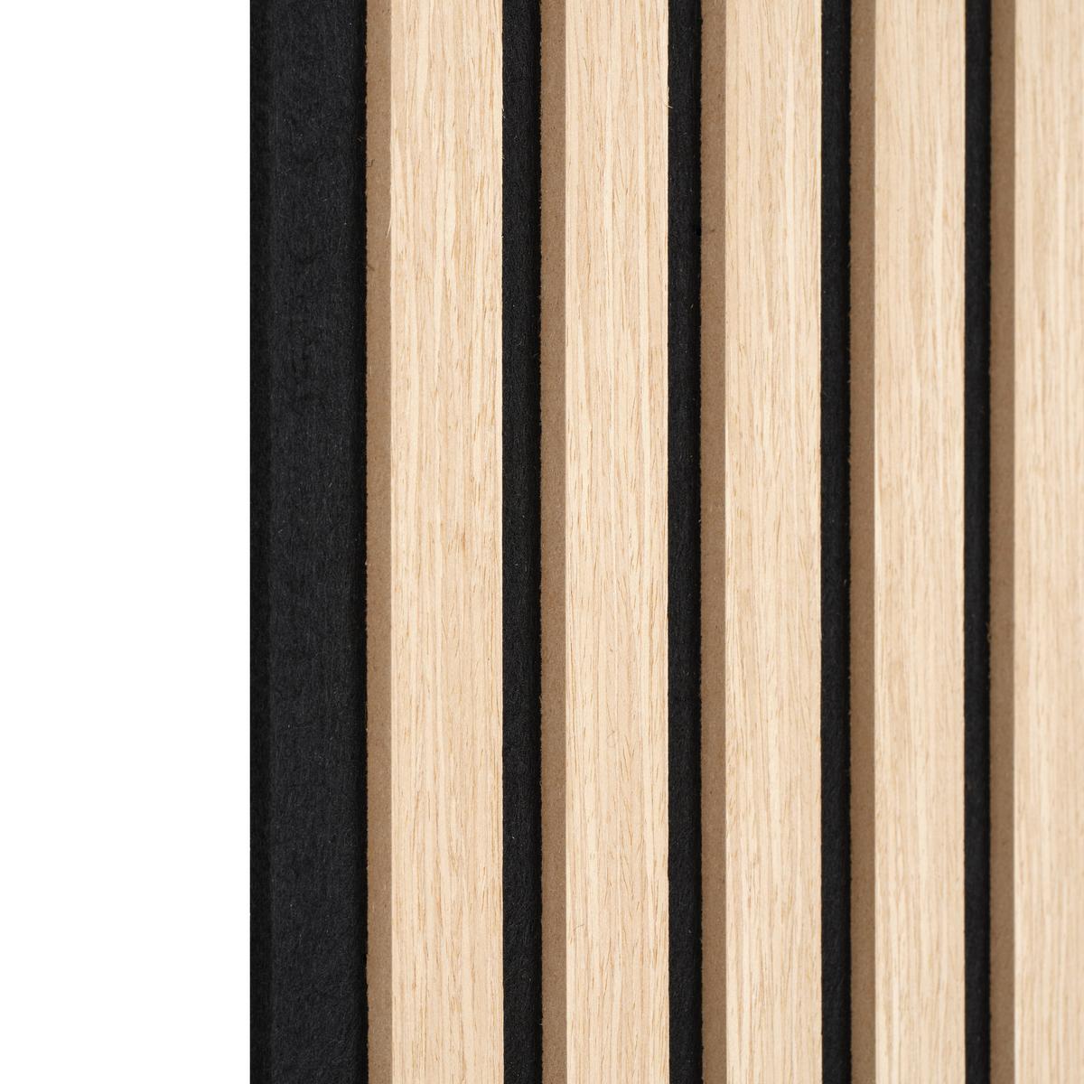 Akustikpaneel Ashley Eiche Bianco matt 4-teilig - Eiche Bianco, MODERN, Holz/Holzwerkstoff (60,5/28/1,2cm) - Based