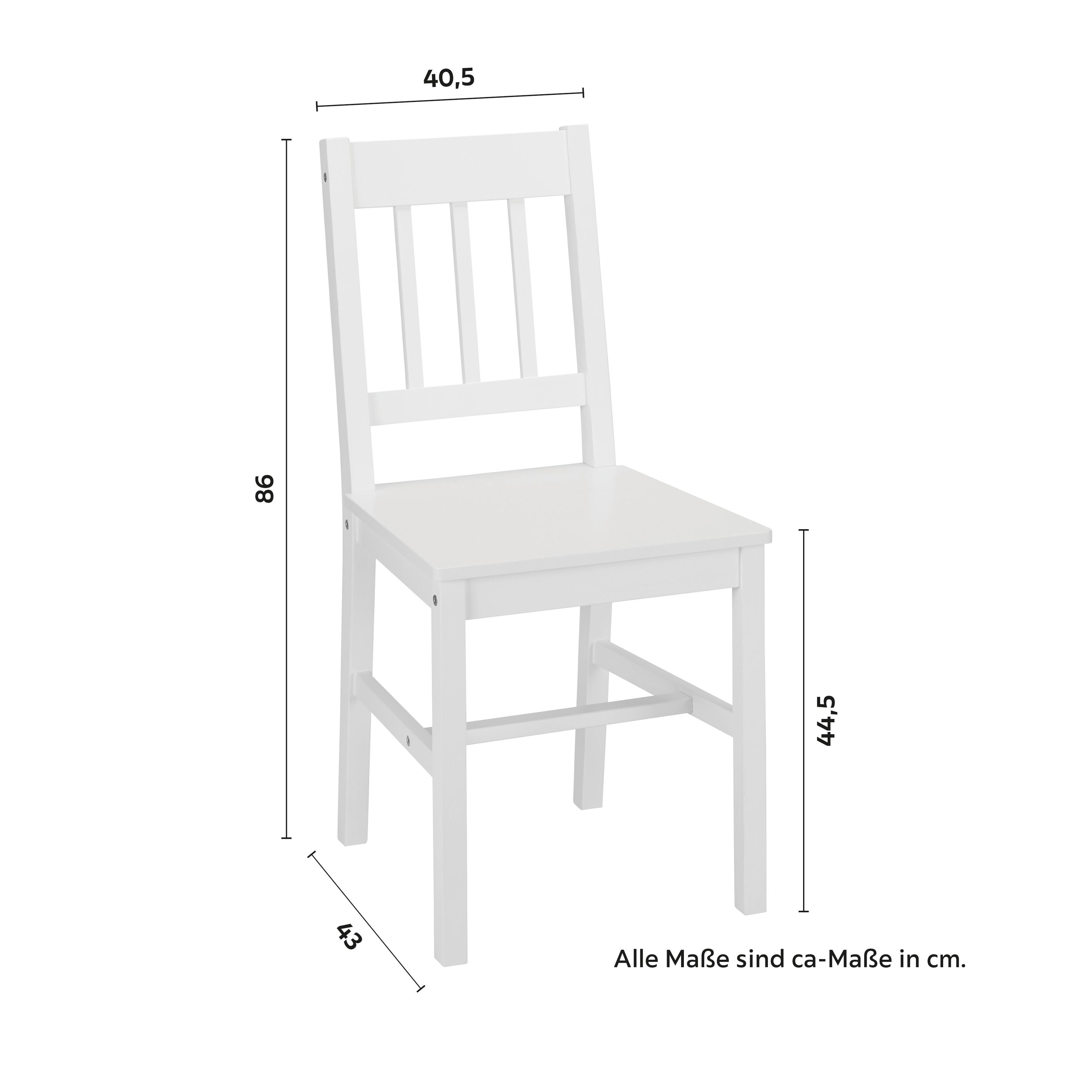 MATGRUPP AMIRA - vit, Modern, trä (118/43/75/40.5/73/86cm) - Bessagi Home