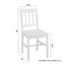 MATGRUPP AMIRA - vit, Modern, trä (118/43/75/40.5/73/86cm) - Bessagi Home