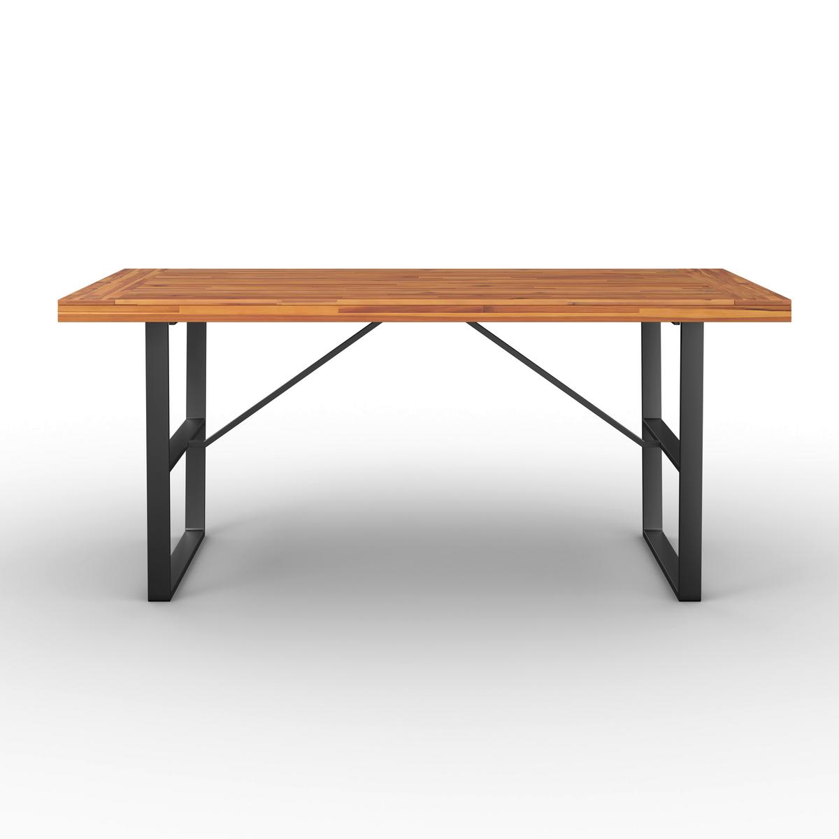 Vrtna Garnitura Alina, Črna, Barva Akacije, 7-Delno - temno siva/črna, Moderno, kovina/tekstil (180/77/90cm) - Bessagi Garden