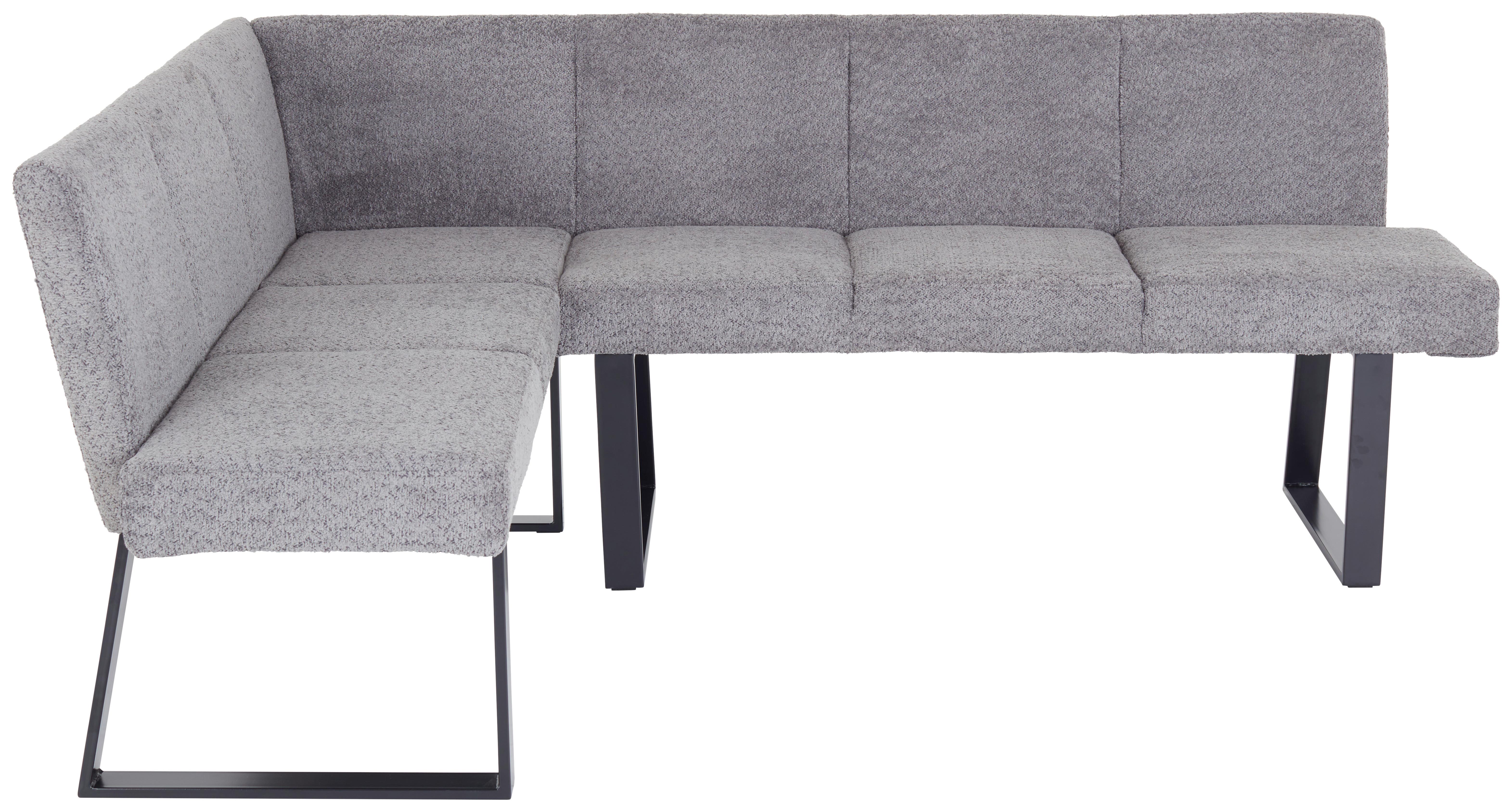 Kotna Klop Terri, Siva - siva/črna, Moderno, kovina/tekstil (150/190cm) - MID.YOU