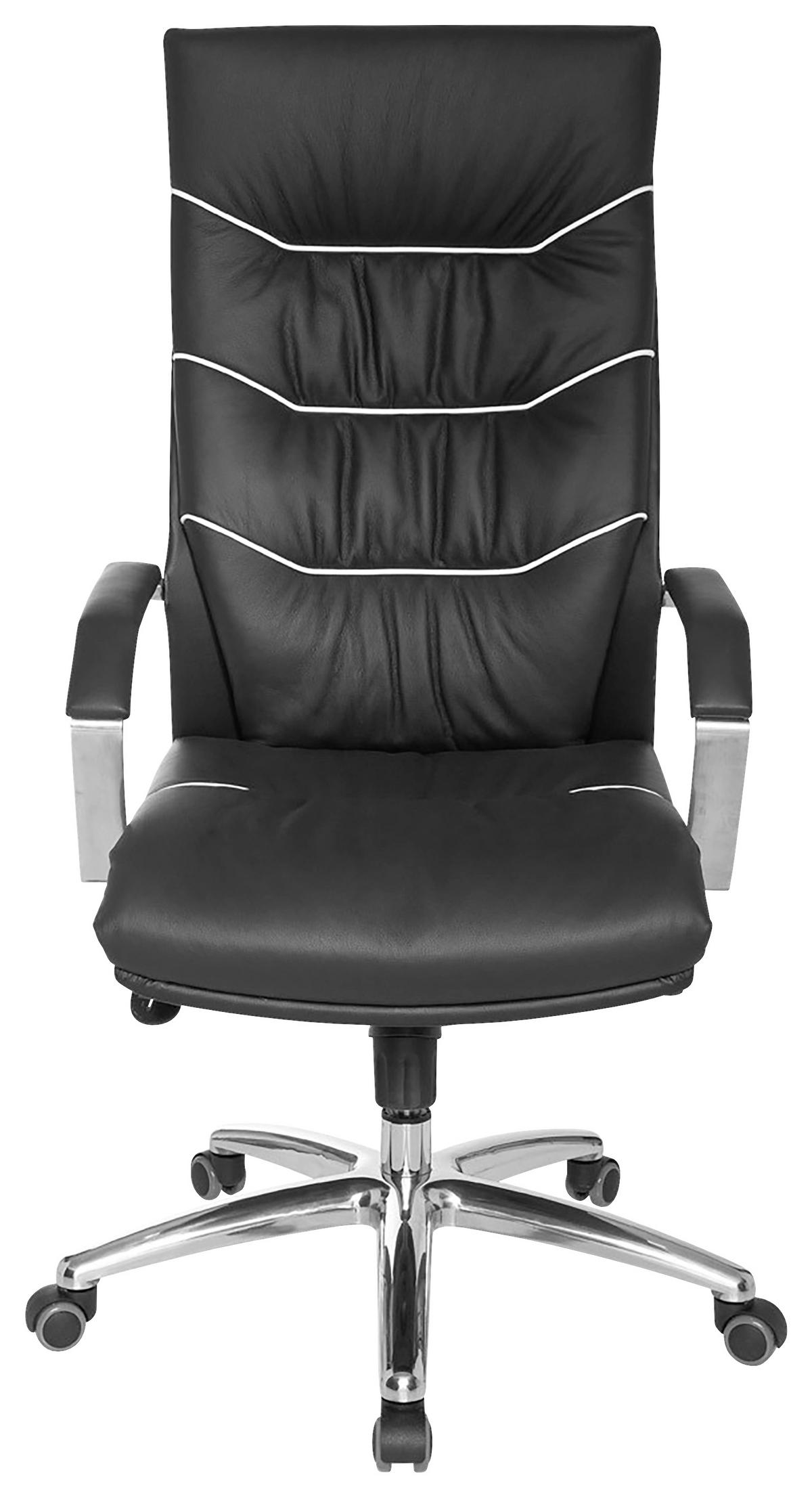 Vrtljivi Stol Ferrol - barve kroma/črna, Design, kovina/umetna masa (60/126/55cm) - MID.YOU