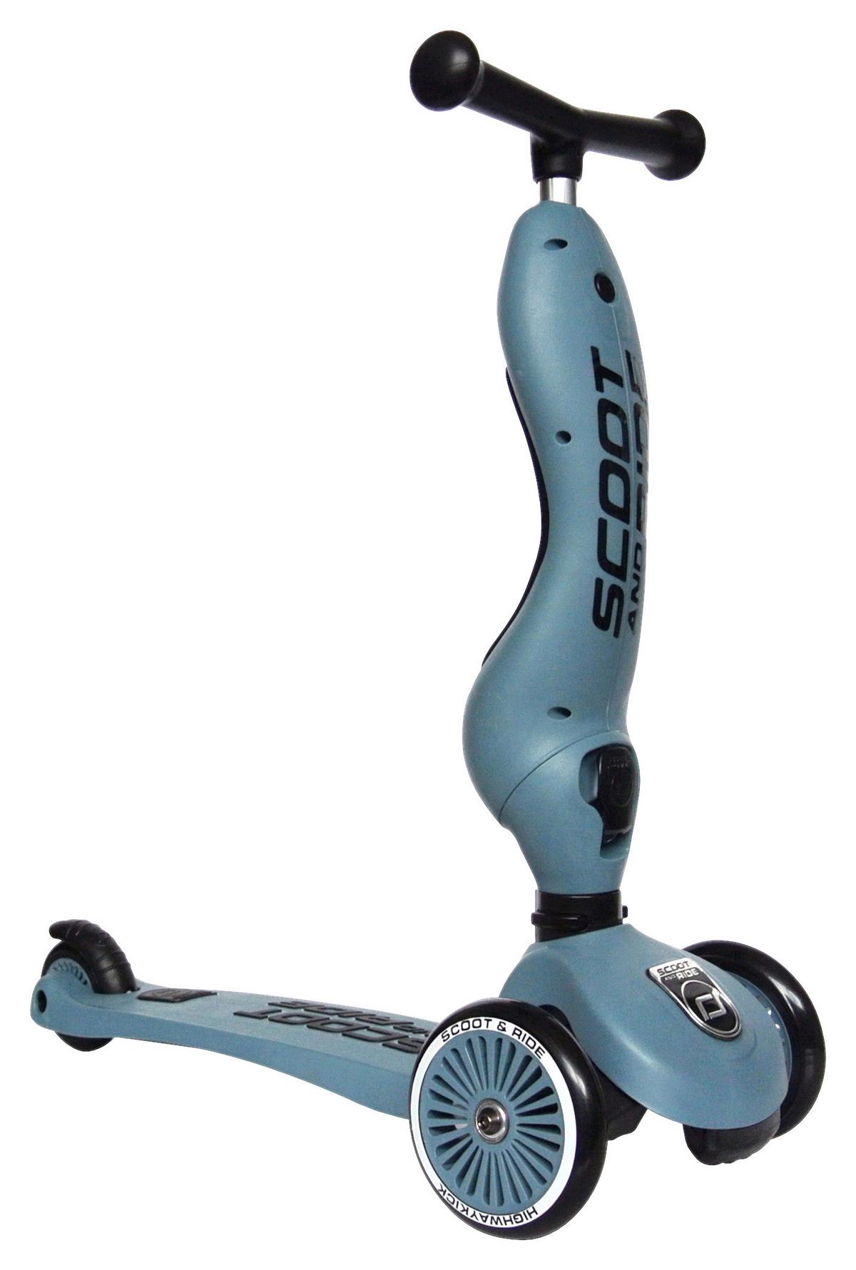 HULAJNOGA DLA DZIECI HIGHWAYKICK 1 - niebieski, Trend, tworzywo sztuczne/metal (24/37/55cm) - Scoot and Ride
