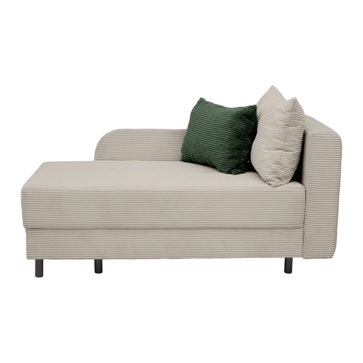 Liege Nova Beige - Beige/Schwarz, MODERN, Holz/Textil (145/62/85cm) - Mömax