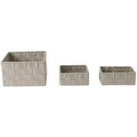 Set Košara Nelly - bež-smeđa, metal/plastika (19/19/11cm) - Mömax