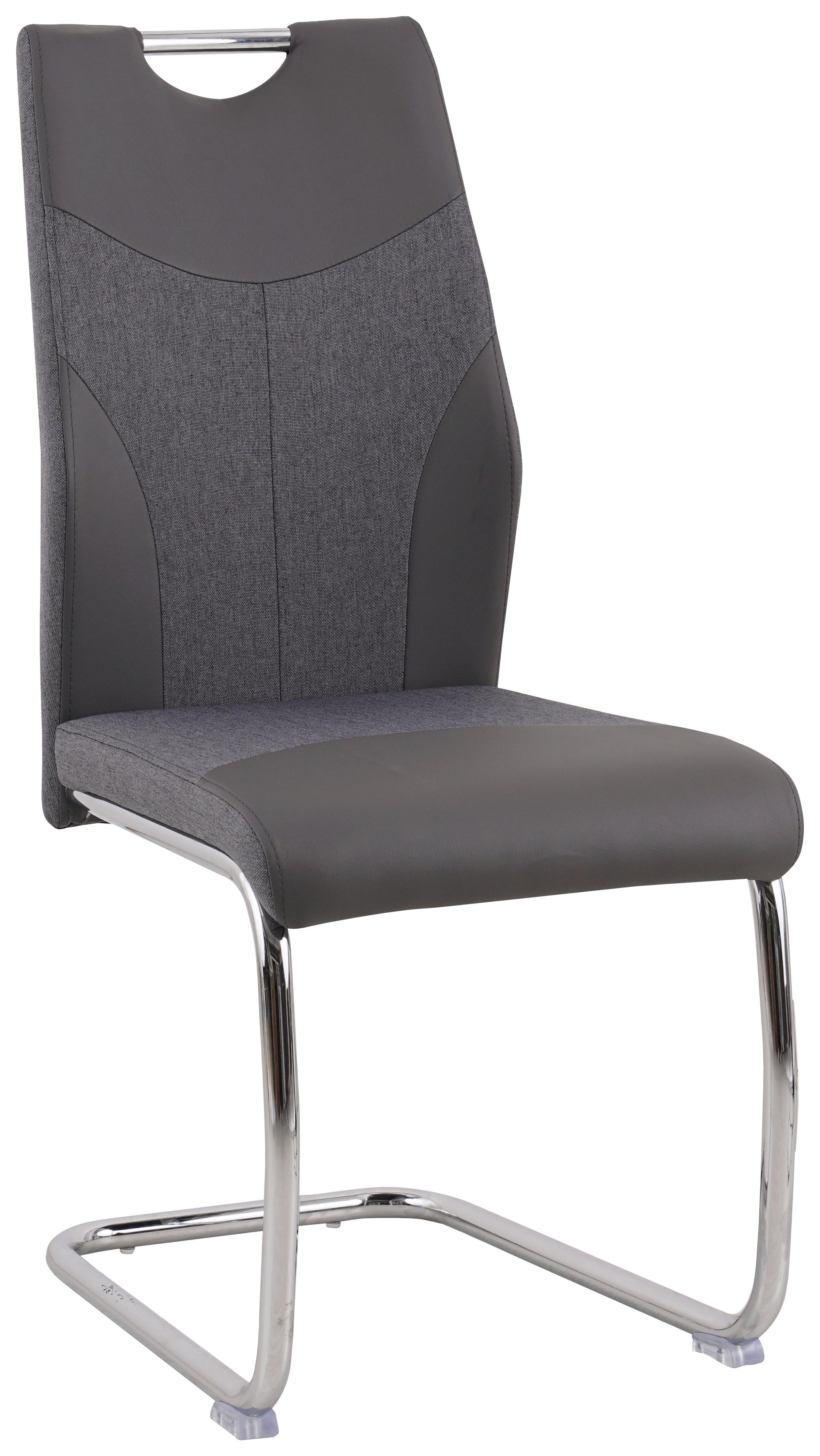 Nihajni Stol Robin, Siva - barve kroma/siva, Moderno, kovina/tekstil (42,5/92,5/58cm) - Mömax