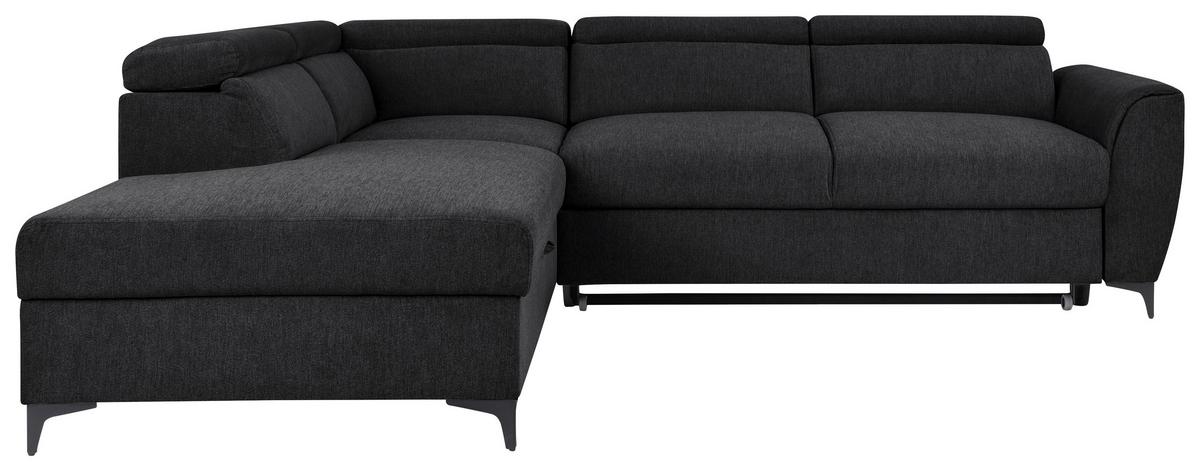 Kutna Garnitura Lapis - crna, Konvencionalno, tekstil/metal (217/255cm) - Modern Living