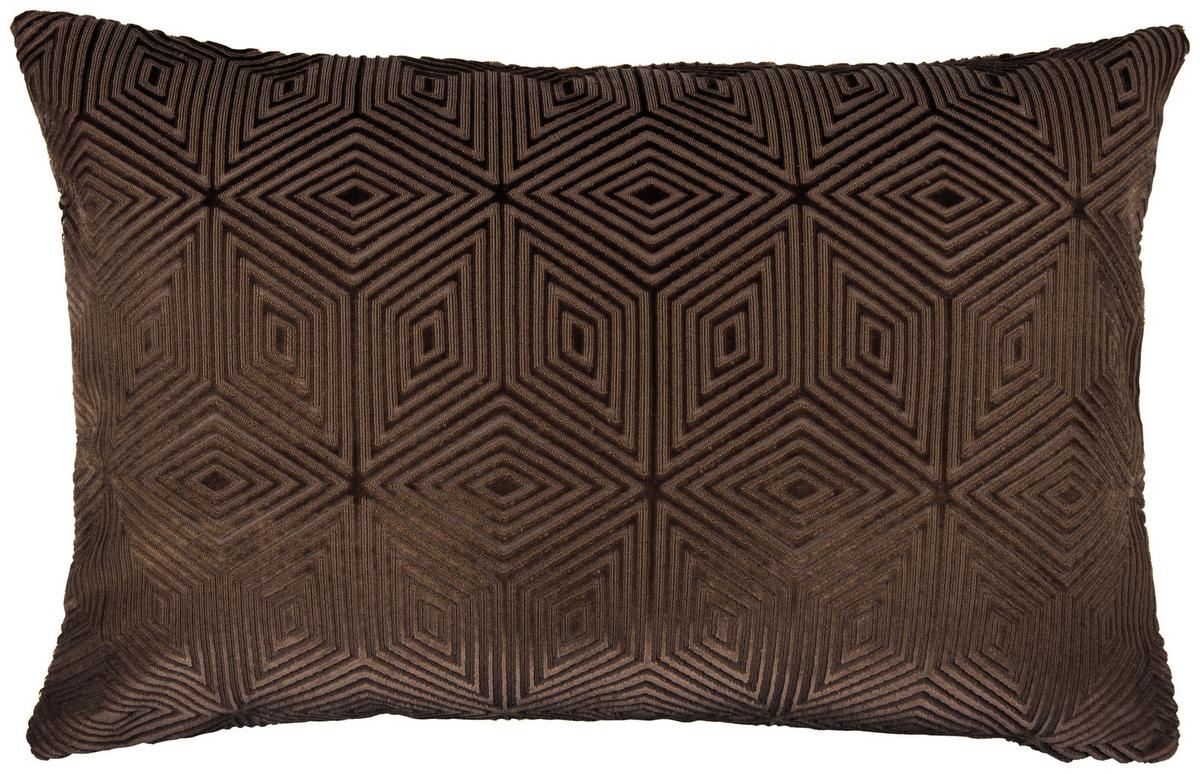 Kissenhülle Rania Dunkelbraun ca. 40x60cm - Dunkelbraun, Textil (40/60cm)