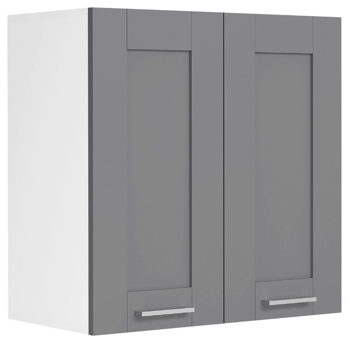 KÜCHENOBERSCHRANK COLURA - Weiss/Anthrazit, Trend, Holzwerkstoff/Kunststoff (60/60/31cm) - MID.YOU