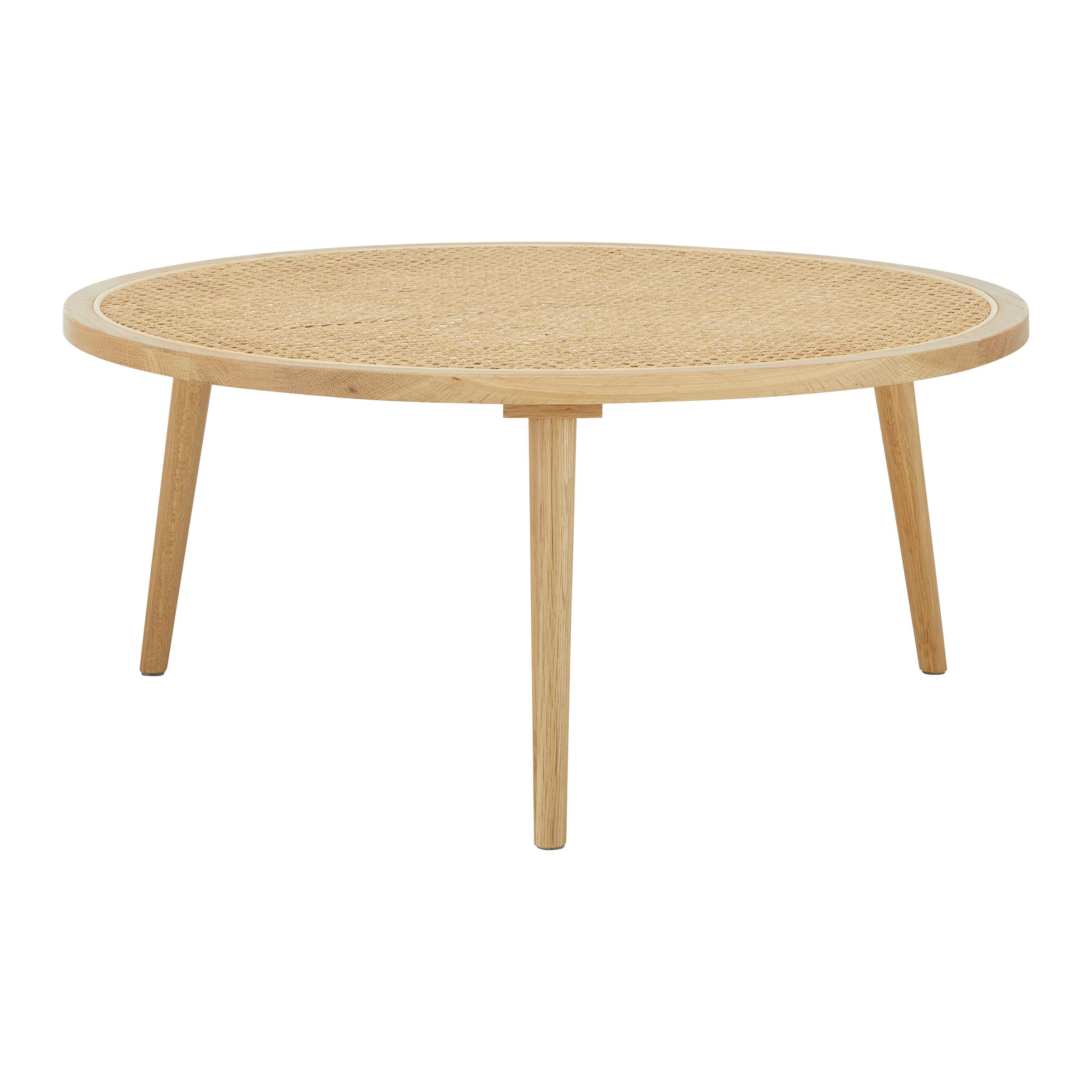 Couchtisch Douna Naturfarben Eiche Rund - Naturfarben, MODERN, Holz (80/80/35cm) - Bessagi Home