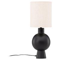 TISCHLEUCHTE MYSTERNA - Beige/Schwarz, Basics, Stein/Textil (21/55/21cm) - P & B