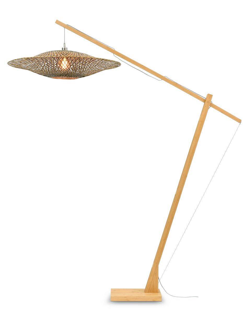 Stehleuchte Bali in Naturfarben max. 60 Watt - Schwarz/Naturfarben, Natur (87/207cm) - Good & Mojo