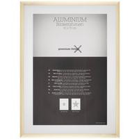 Bilderrahmen Aluminium in Goldfarben - Messingfarben/Goldfarben, ROMANTIK / LANDHAUS, Metall (53,1/73,1/2.2cm) - Premium Living