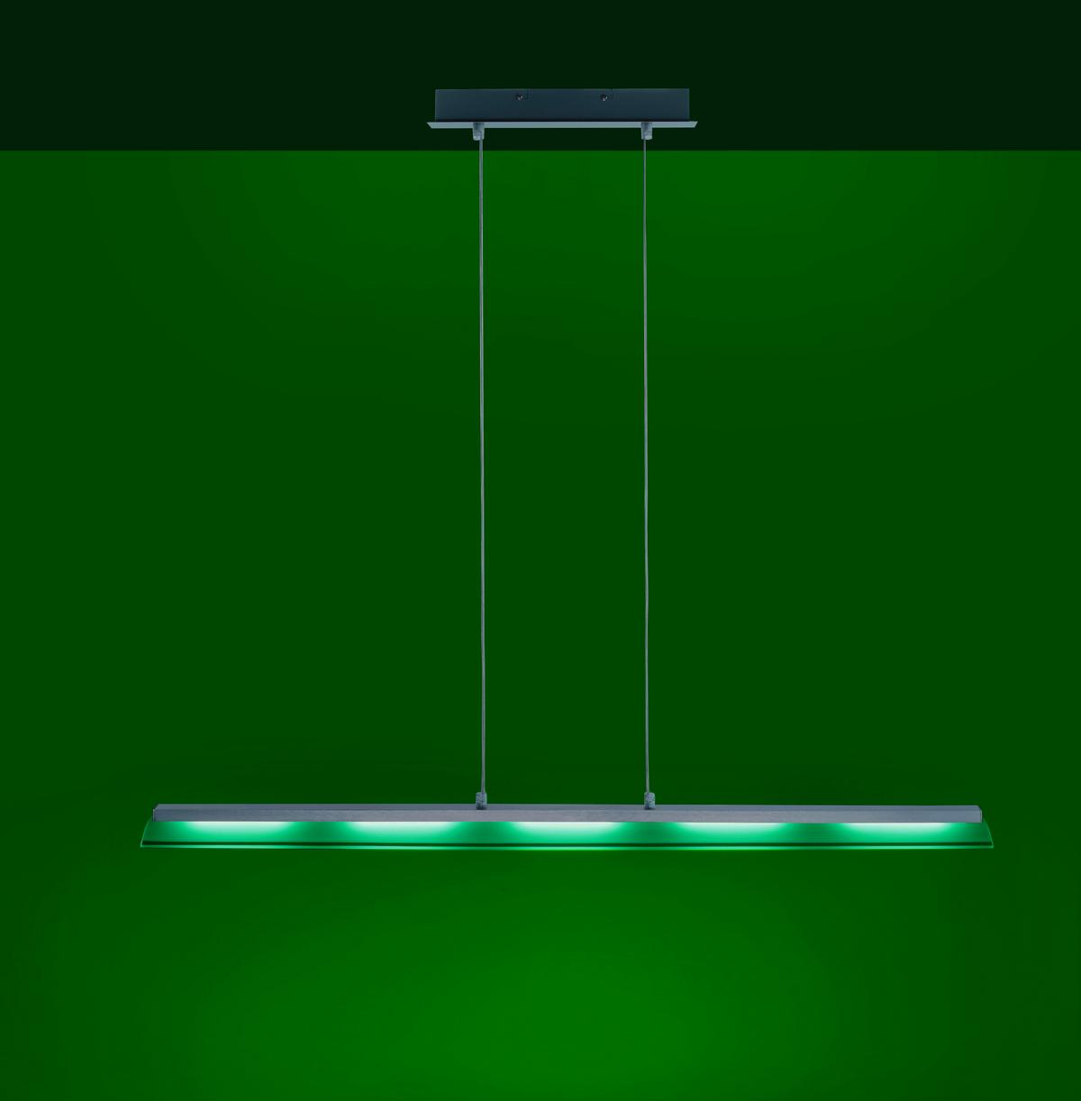 Viseča Led-svetilka Lolasmart - Zara, Srebrna, 5 X 4 W - srebrne barve, Moderno, kovina/umetna masa (100/8/120cm)