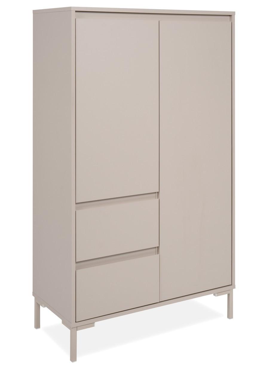 KOMODA WYSOKA KORSIKA 53A - kaszmir, Design, materiał drewnopochodny/metal (81/139/40cm) - MID.YOU